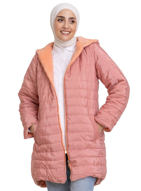 Pink Long - Double Face Jacket - Khotwh